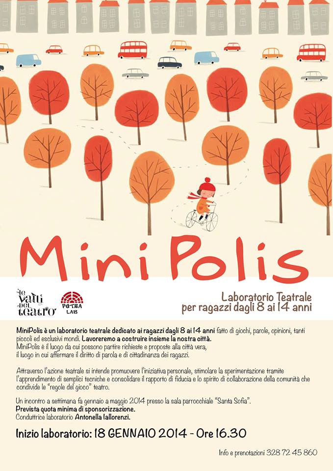La locandina dell'evento MiniPolis organizzato a Satriano di Lucania